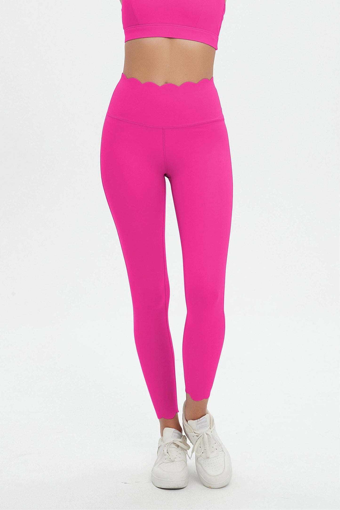 Sylvie Lycra® Scallop High Waist Leggings