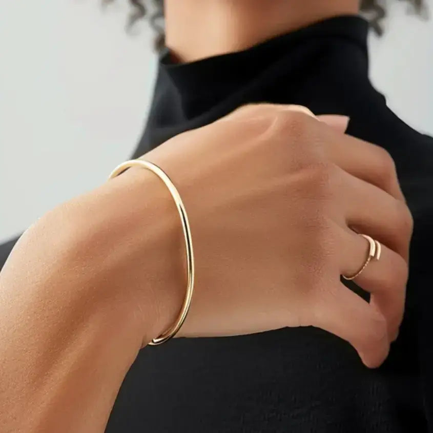Shaye Bangle -Waterproof PVD- flexible -18K gold or rhodium