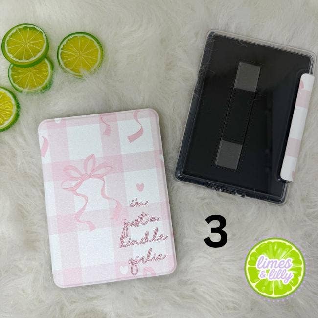 The Girlie Collection Kindle Case | Floral & Bow Clear Back