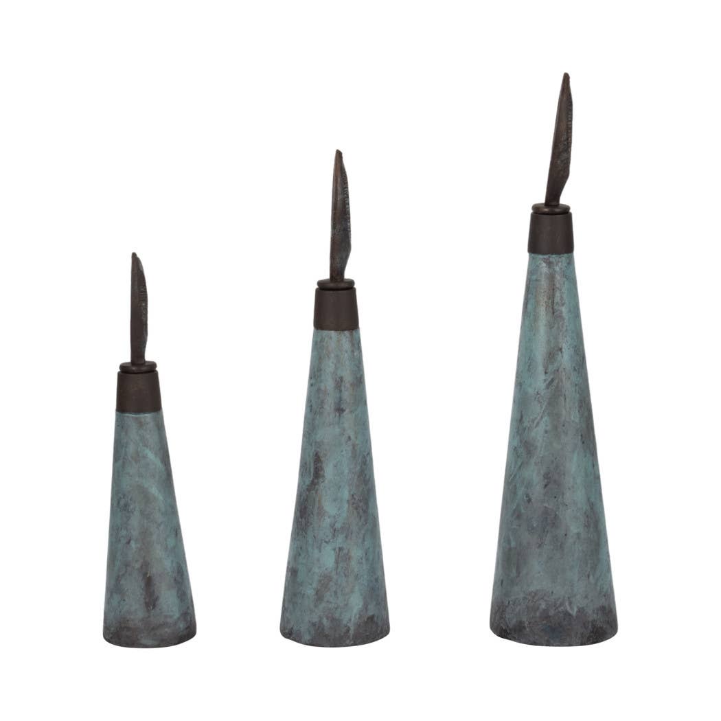 Set of 3 Sculptures , 16/20/23 in.