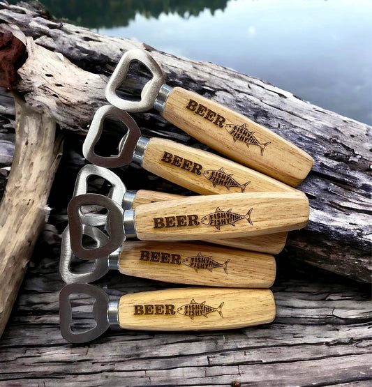 Wholesale Bottle Openers Engraved Wood For Dad Father's bar
