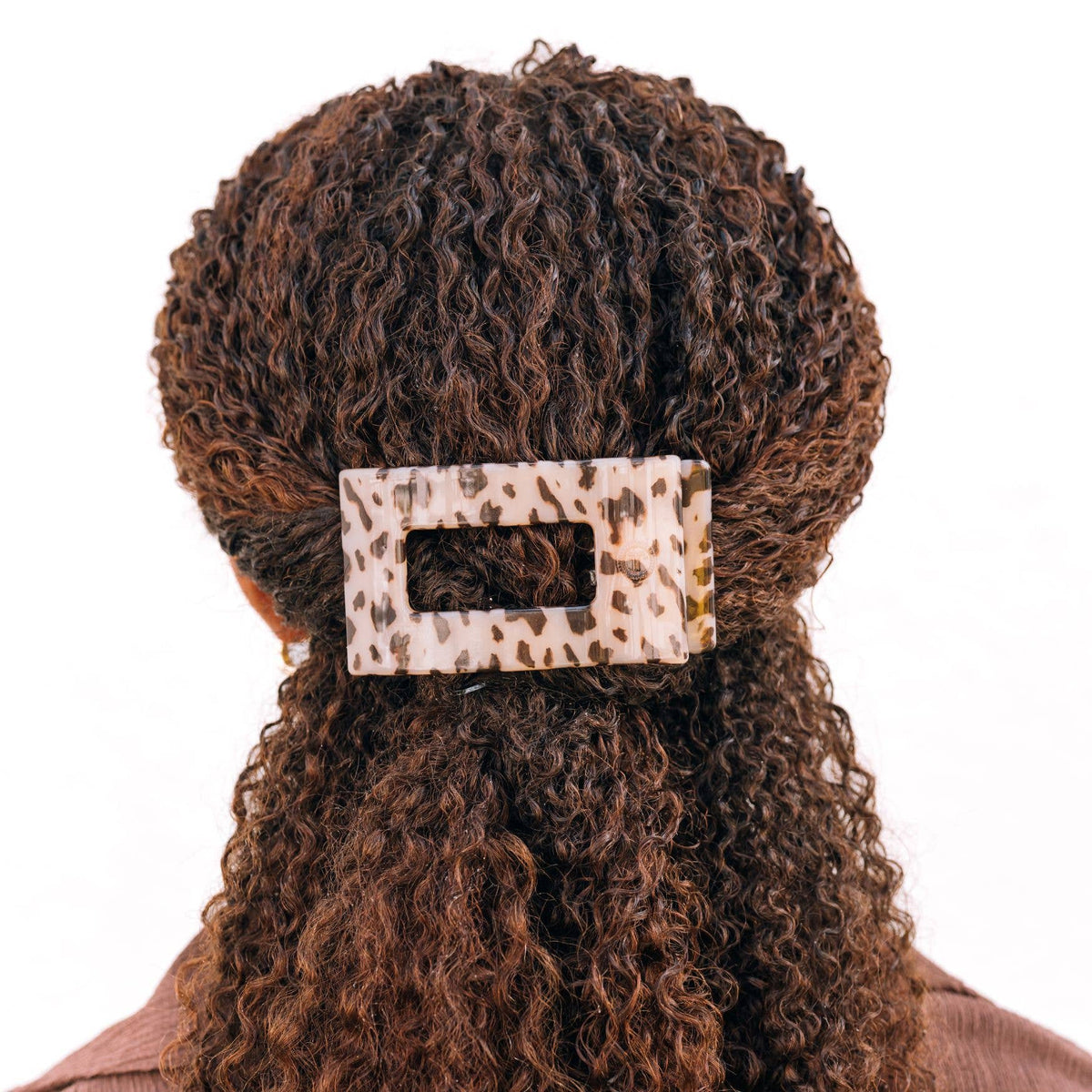 Blonde Tortoise | Medium | Flat Rectangle Hair Clip