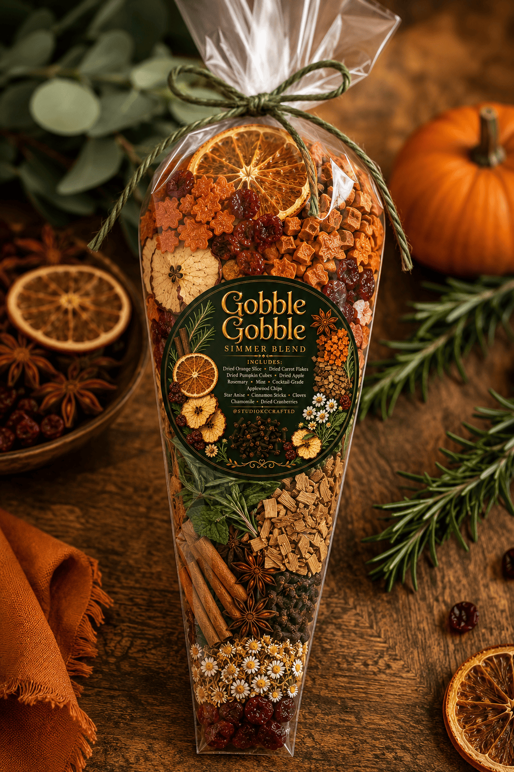 Gobble Gobble Simmer Pot Blend, Thanksgiving Simmer Pot Kit,
