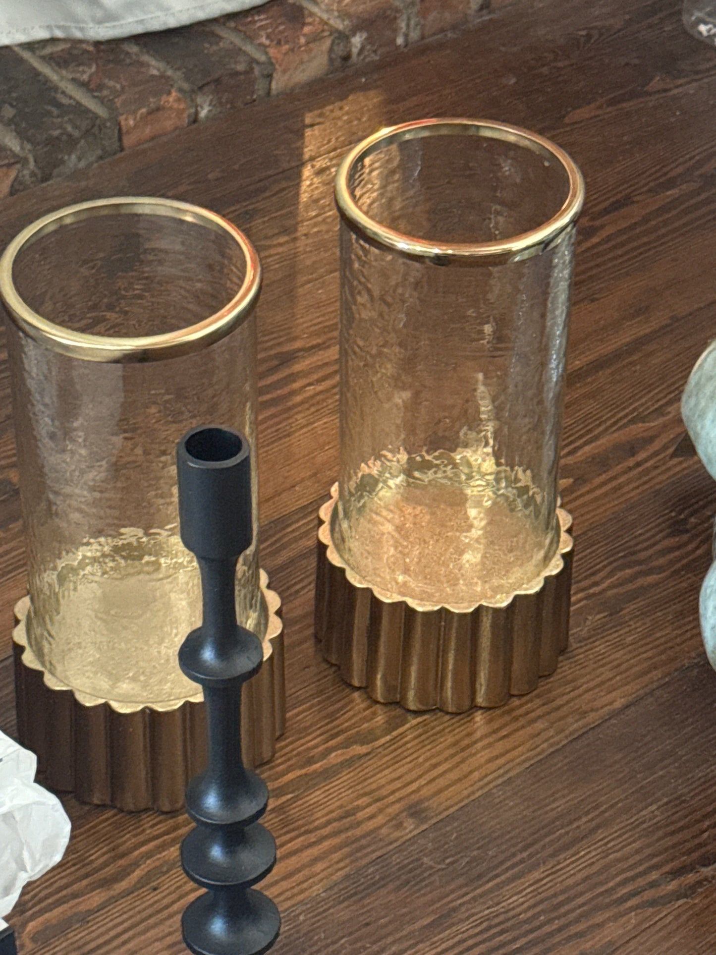 Gold Modern Candle Sconce