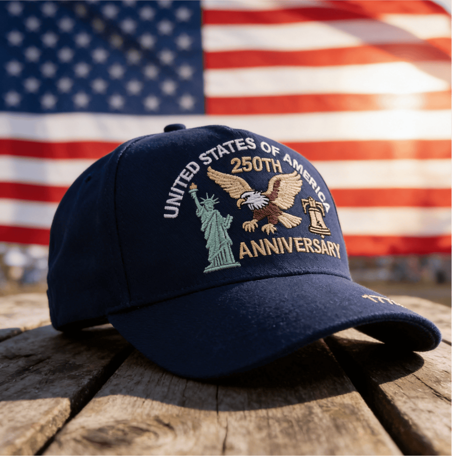 250th Anniversary Liberty Eagle Embroidered Baseball Cap