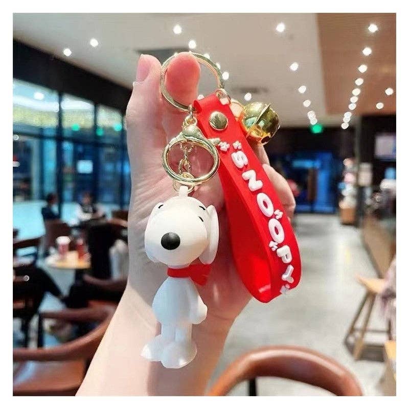 Cute Snoopy Doll Silicone Keychain