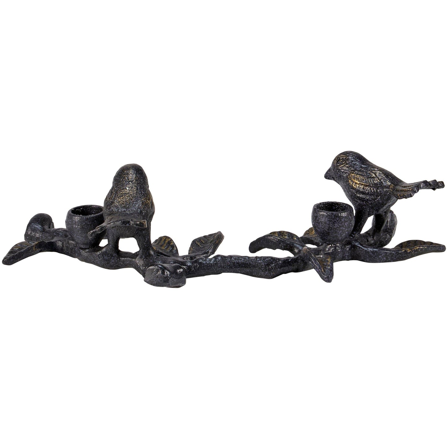 Birds On Limb Candle Holder