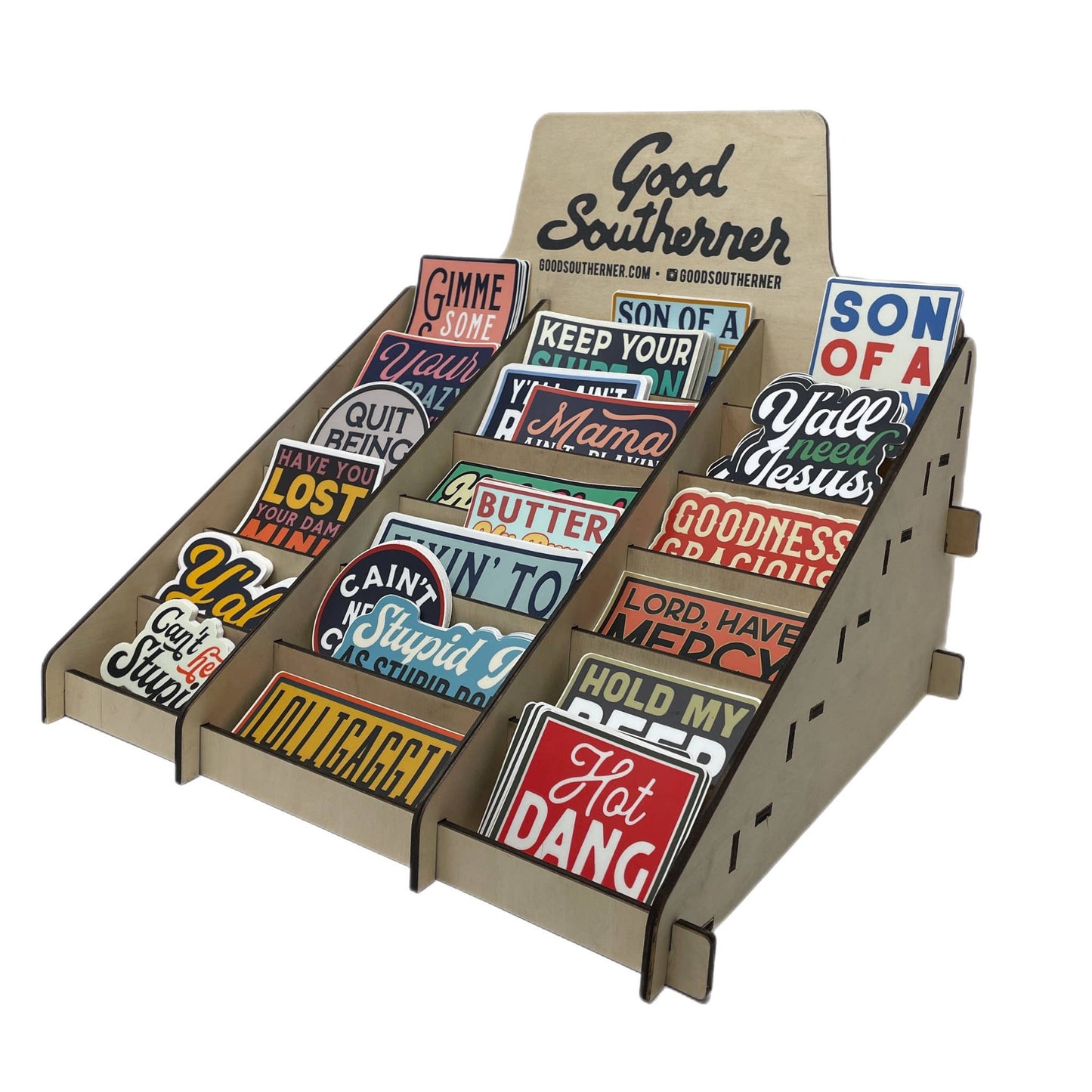 Stationary Table Top Sticker Rack Display Stand