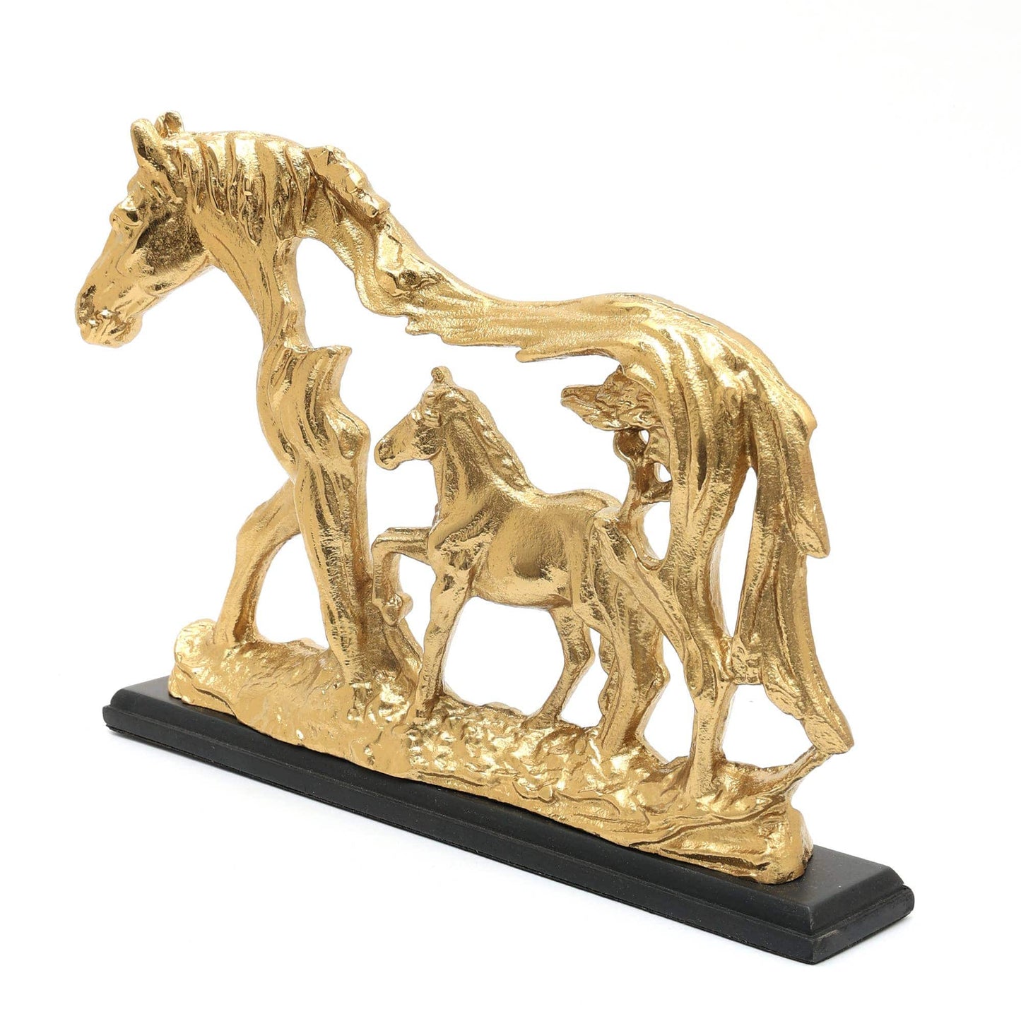 Decorative Horse Sculpture-Animal Figurine-11x1.25x7.75"