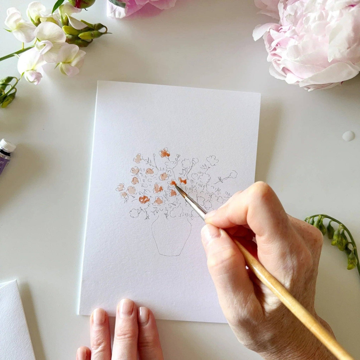 watercolor notecard set