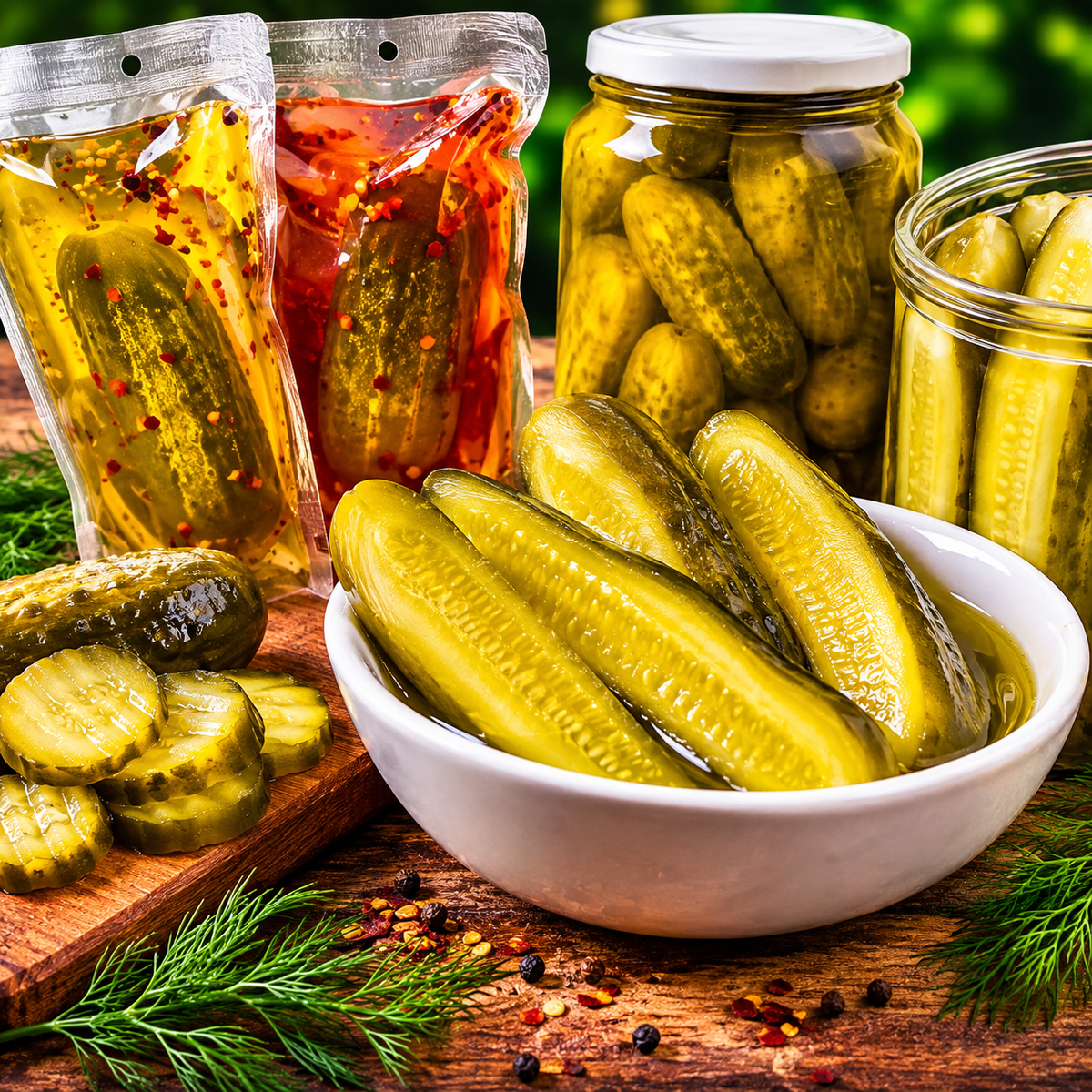 Pickles - Shelf Stable / Refrigerated / Garlic, Hot, Dill