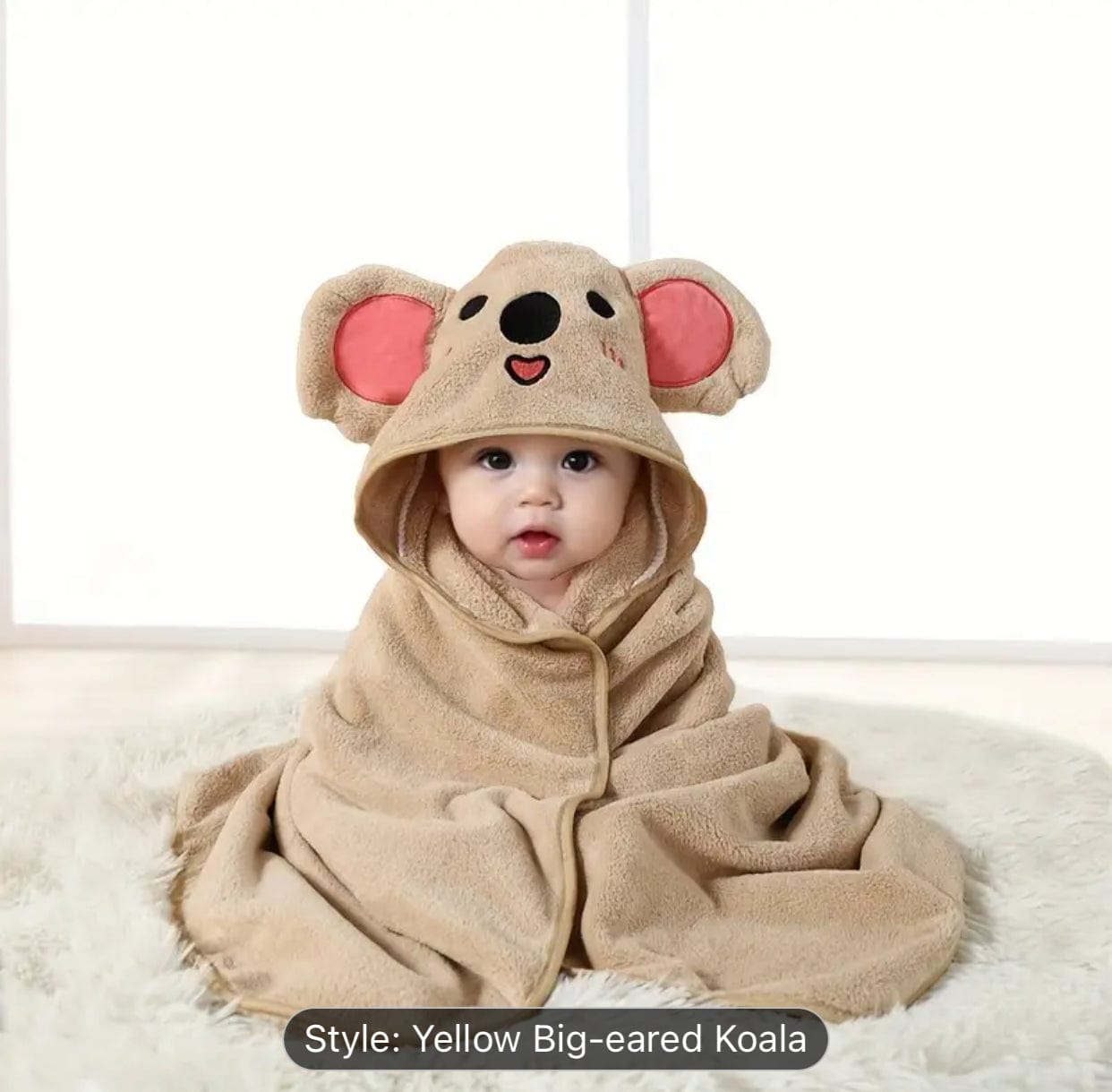 Baby Bathrobe Brown Bear