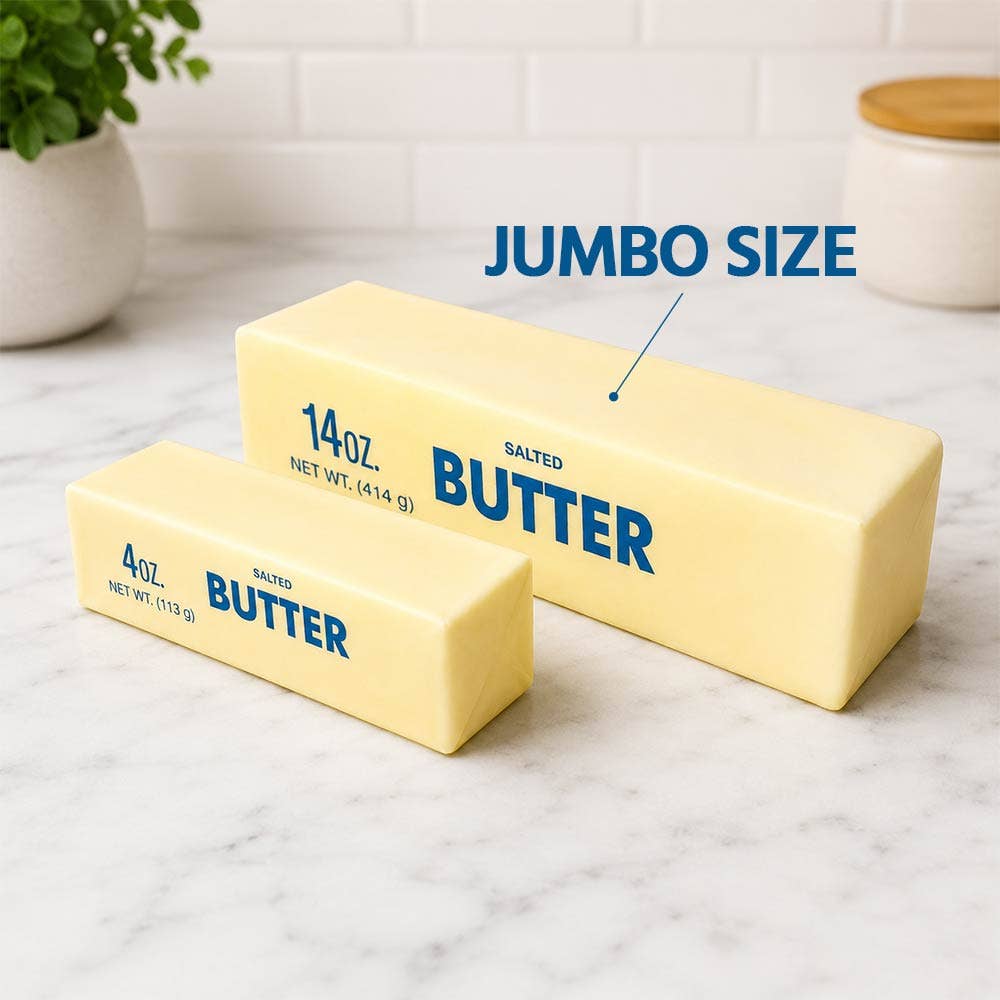12PCS - Jumbo Butter Bar Squishy Stress Relief Toy