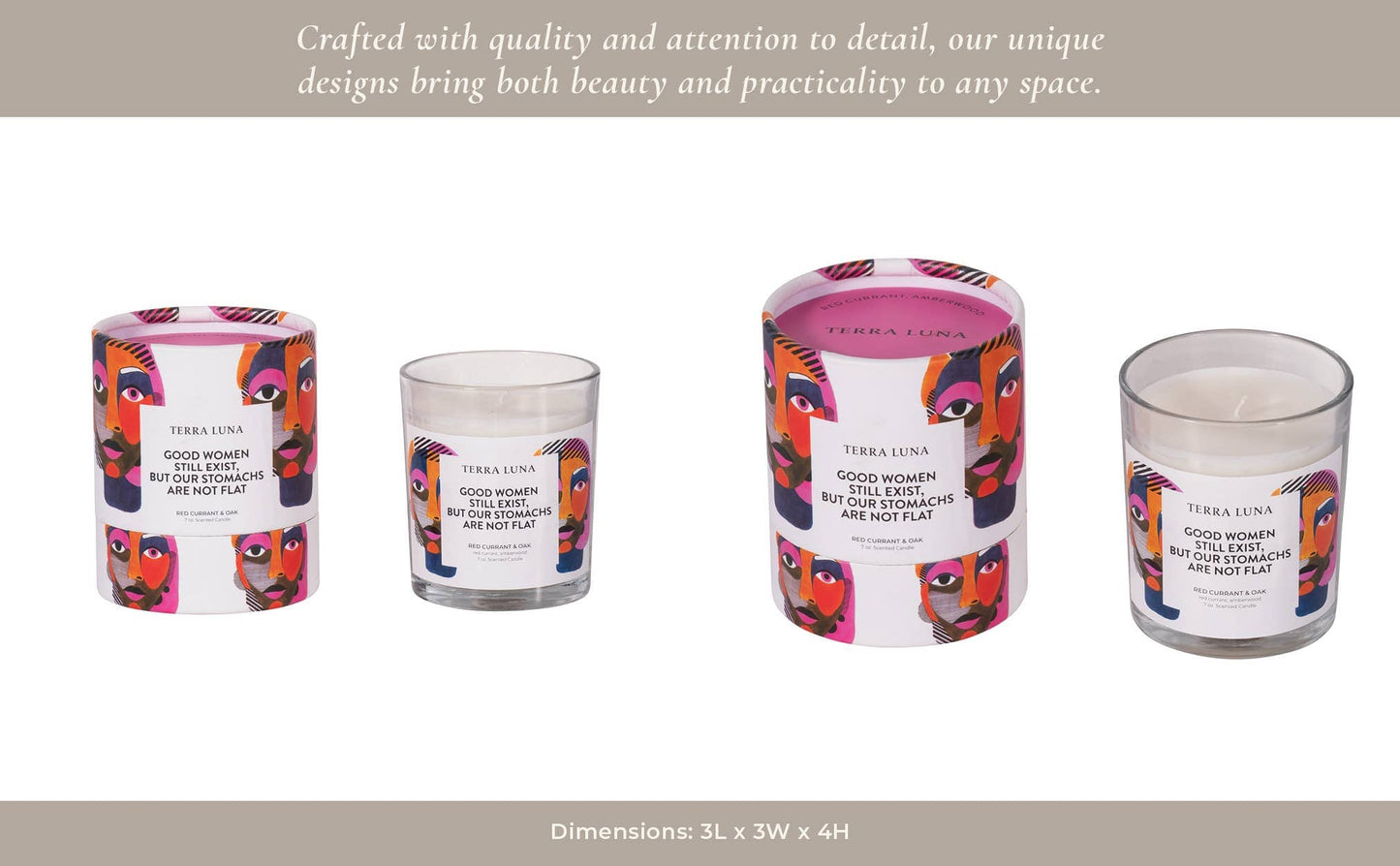 Glass Good Women Still Exist Boxed Candle - White, 7 Oz