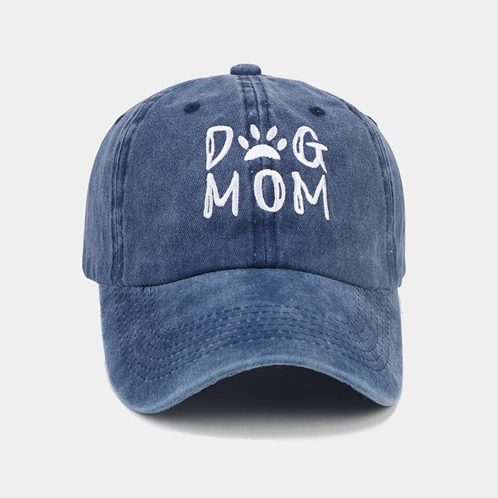 Cotton Worn-out Washed Letter Embroidered Baseball Cap
