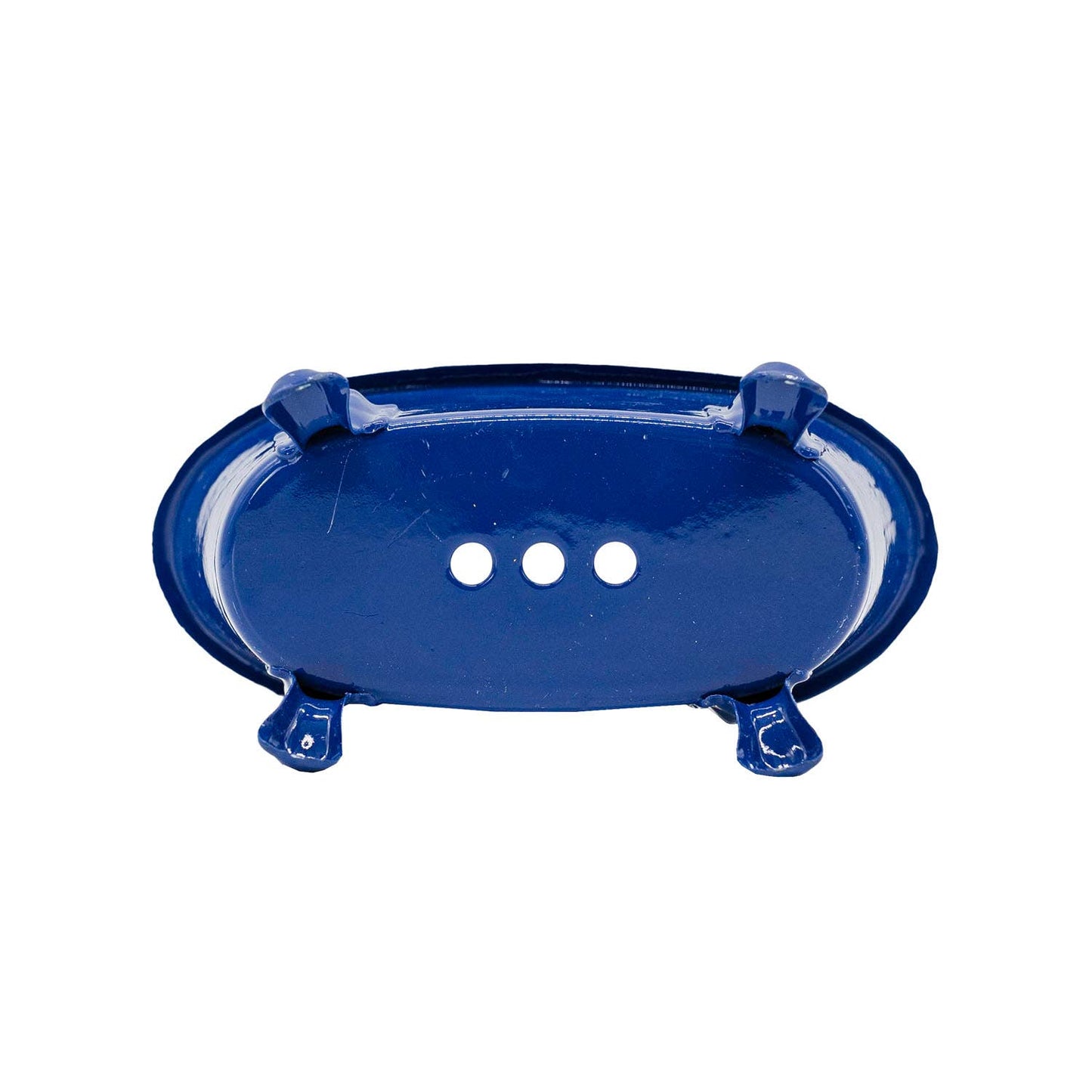 Blue Enamel Bathtub Metal Soap Dish