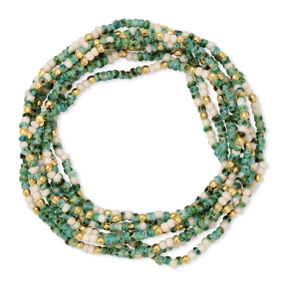 Faux Stone Assorted 2mm stretch Seed Bead bracelets