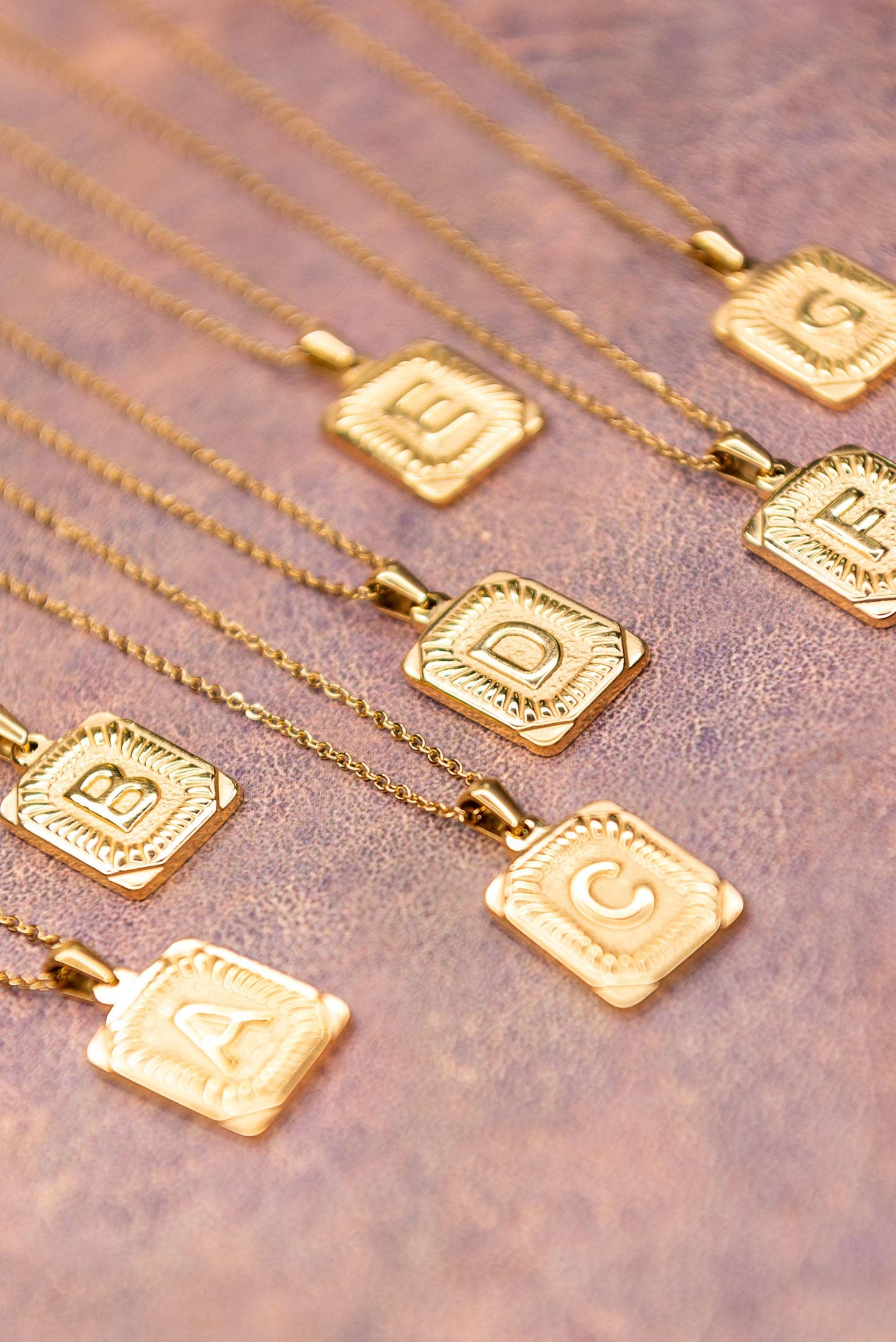 Initial Necklace in Gold