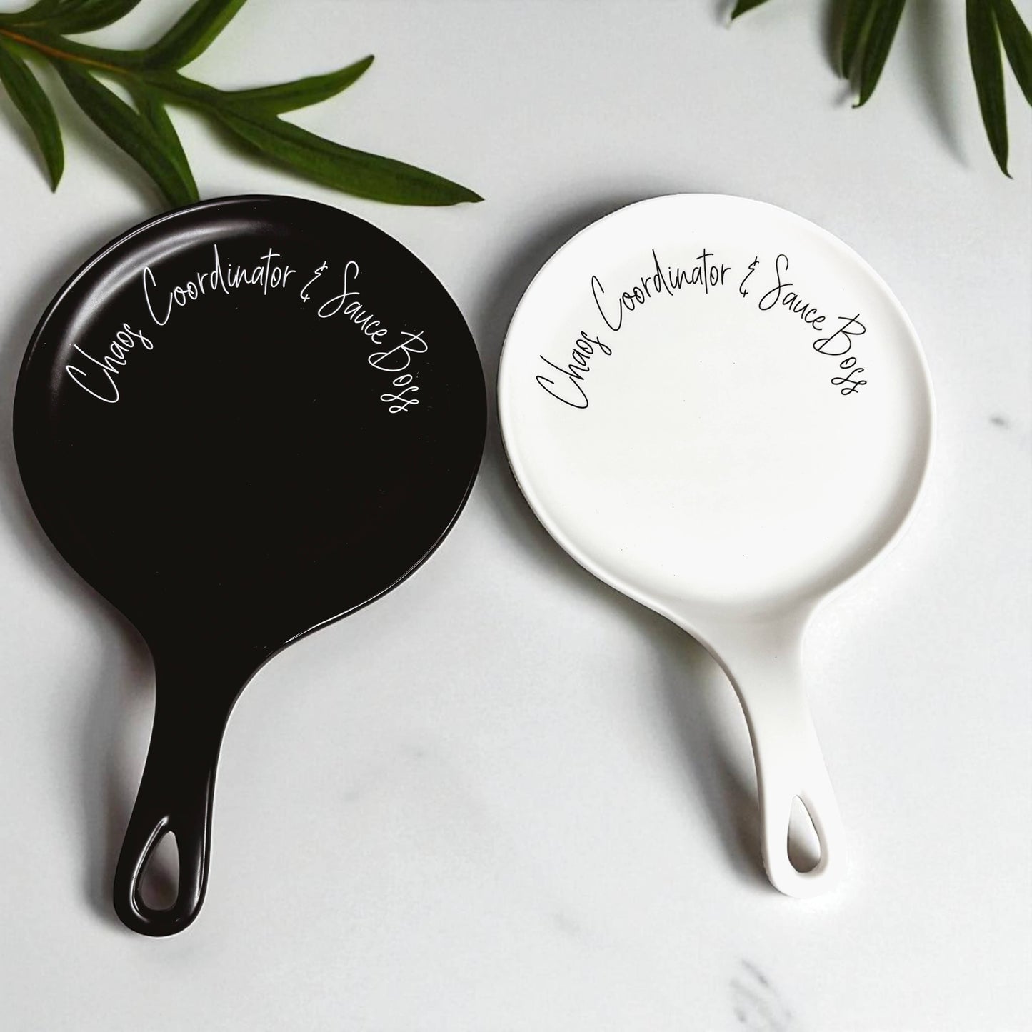 Spoon Rest Ceramic Funny, Modern Kitchen Foodie Decor & Gift