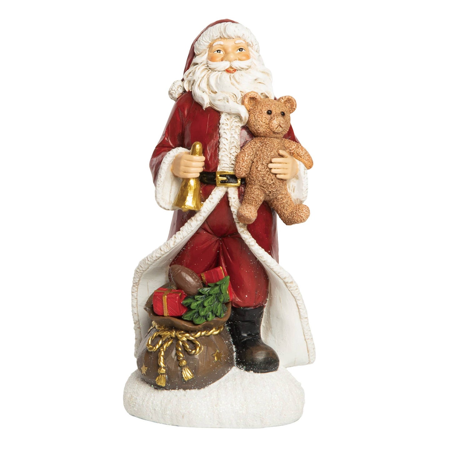 CLOSEOUT Resin 10" ed Christmas Jolly Santa Decor