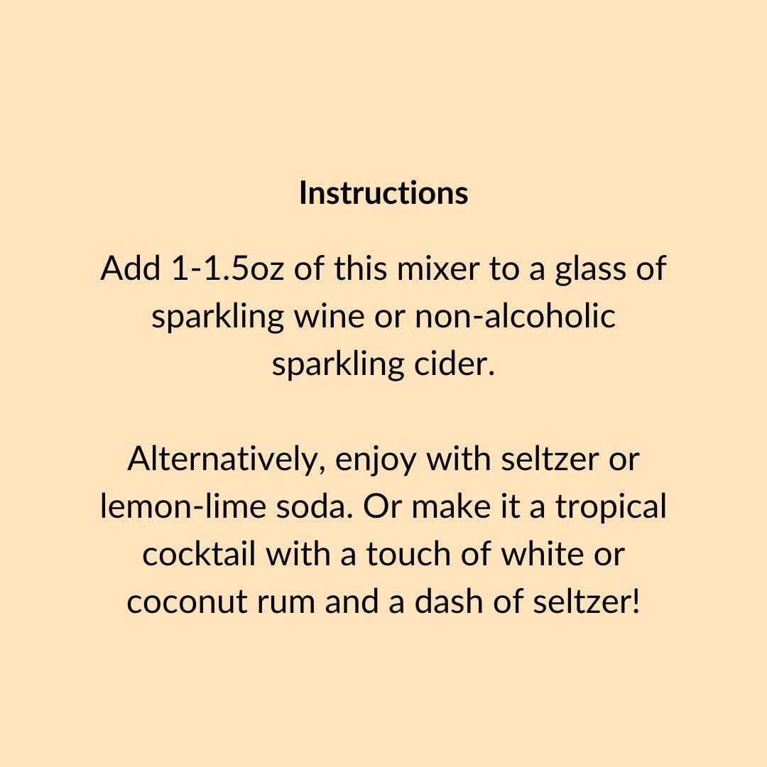 Mimosa Mixer w/ Tangerine & Mango for Cocktails and Mocktails, 16 fl oz
