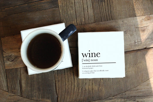 Wine Definition Coaster