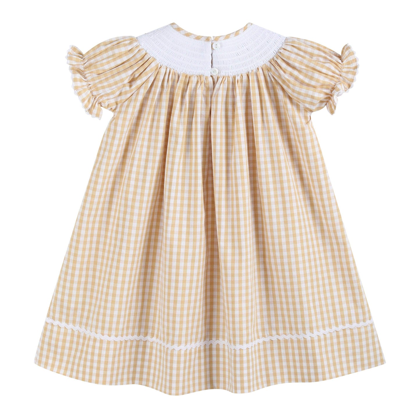 Light Brown Gingham Pumpkin Smock