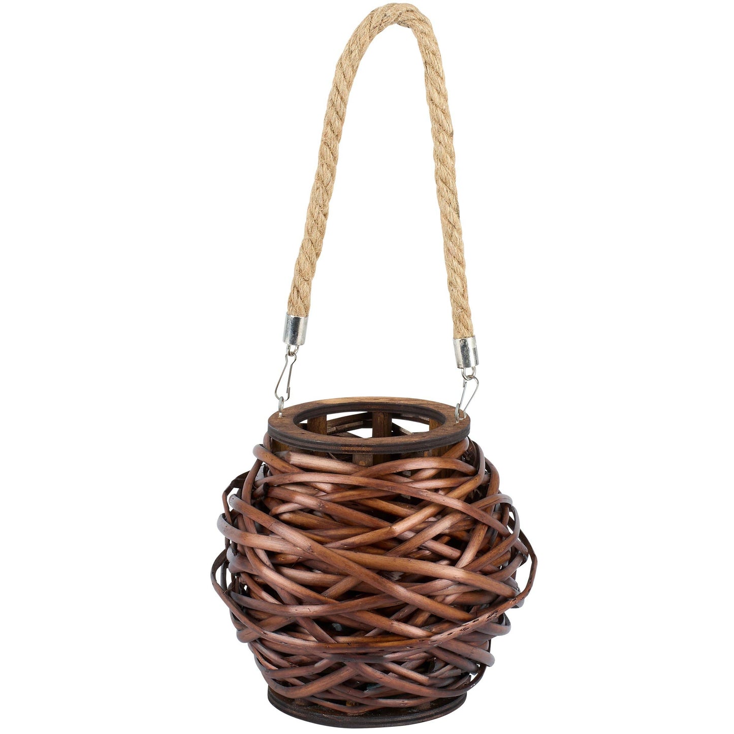 Dark Wicker Lantern