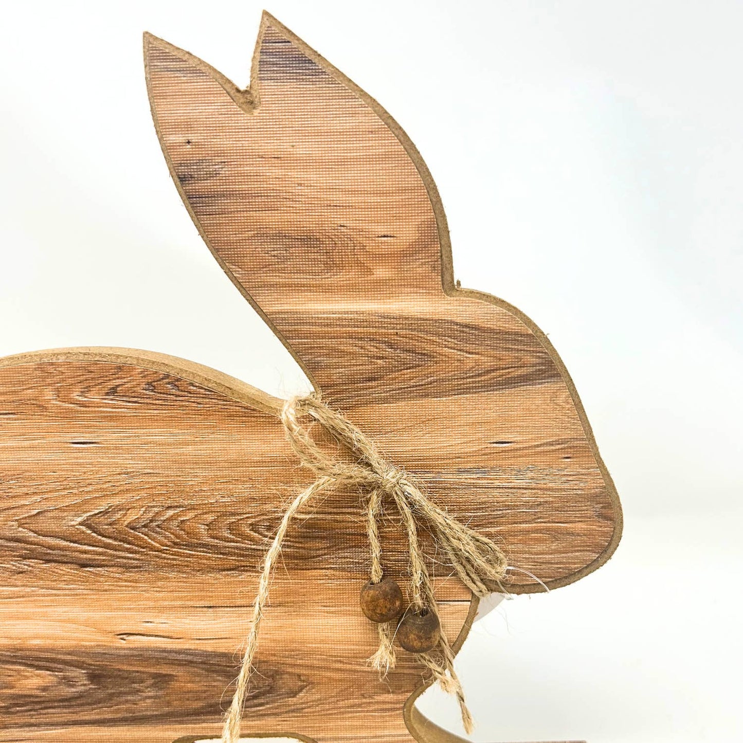 Wood Grained Bunny 9.25" x 9.25"