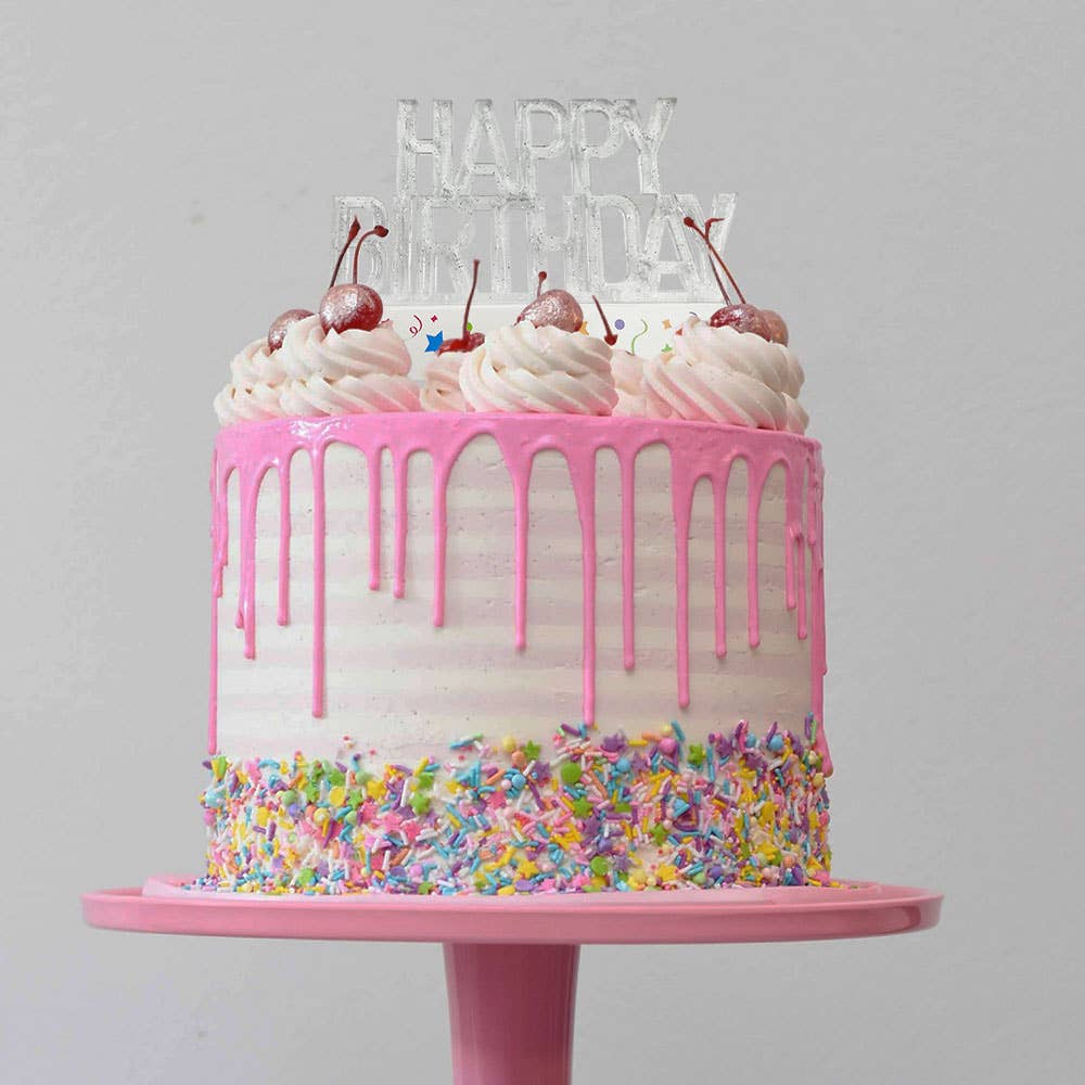 Light Up Happy Birthday Cake Topper