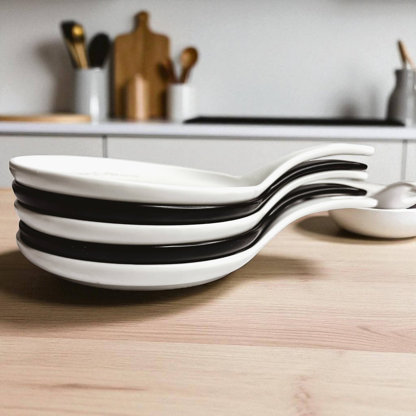 Spoon Rest Ceramic Funny, Modern Kitchen Foodie Decor & Gift