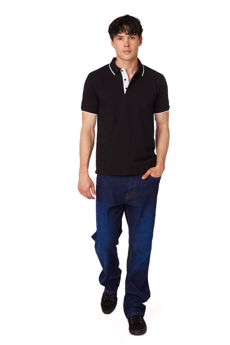 Men's Solid Pique Polo Shirt