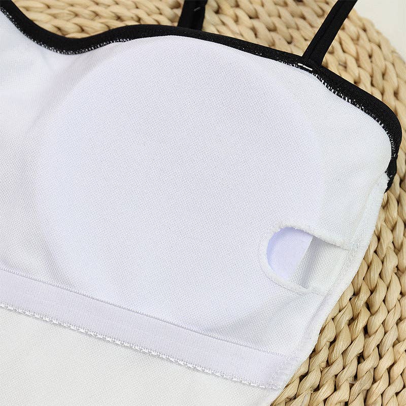Simple Color Block Sexy One Piece Swimwear DPSW1114