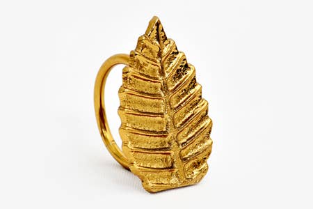 Gold Leaf Napkin Ring