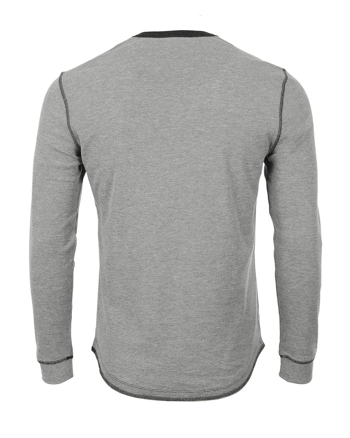 LS608 ZIMEGO Mens Casual Thermal Long Sleeve Henley Shirt