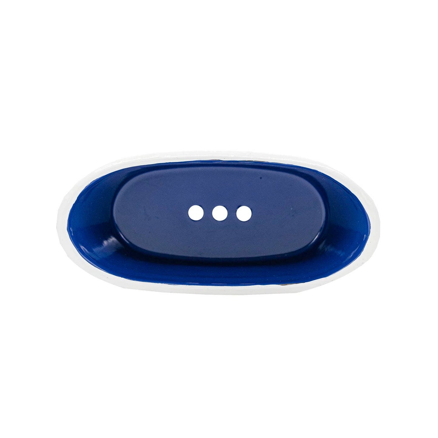 Blue Enamel Bathtub Metal Soap Dish