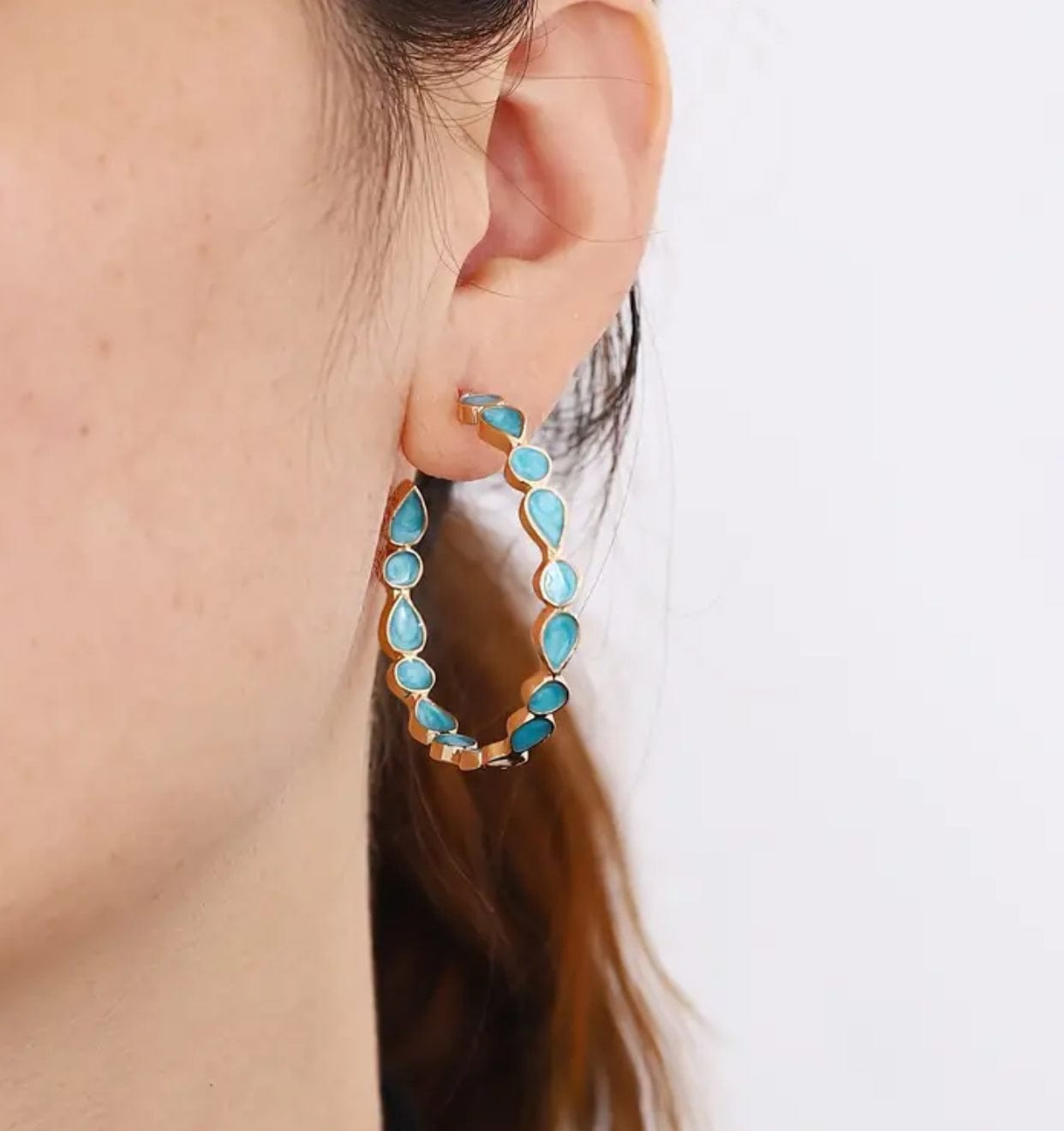 Blue Gemstone Earrings