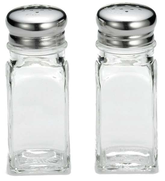 Housewares Studio Square Glass Salt & Pepper Shakers