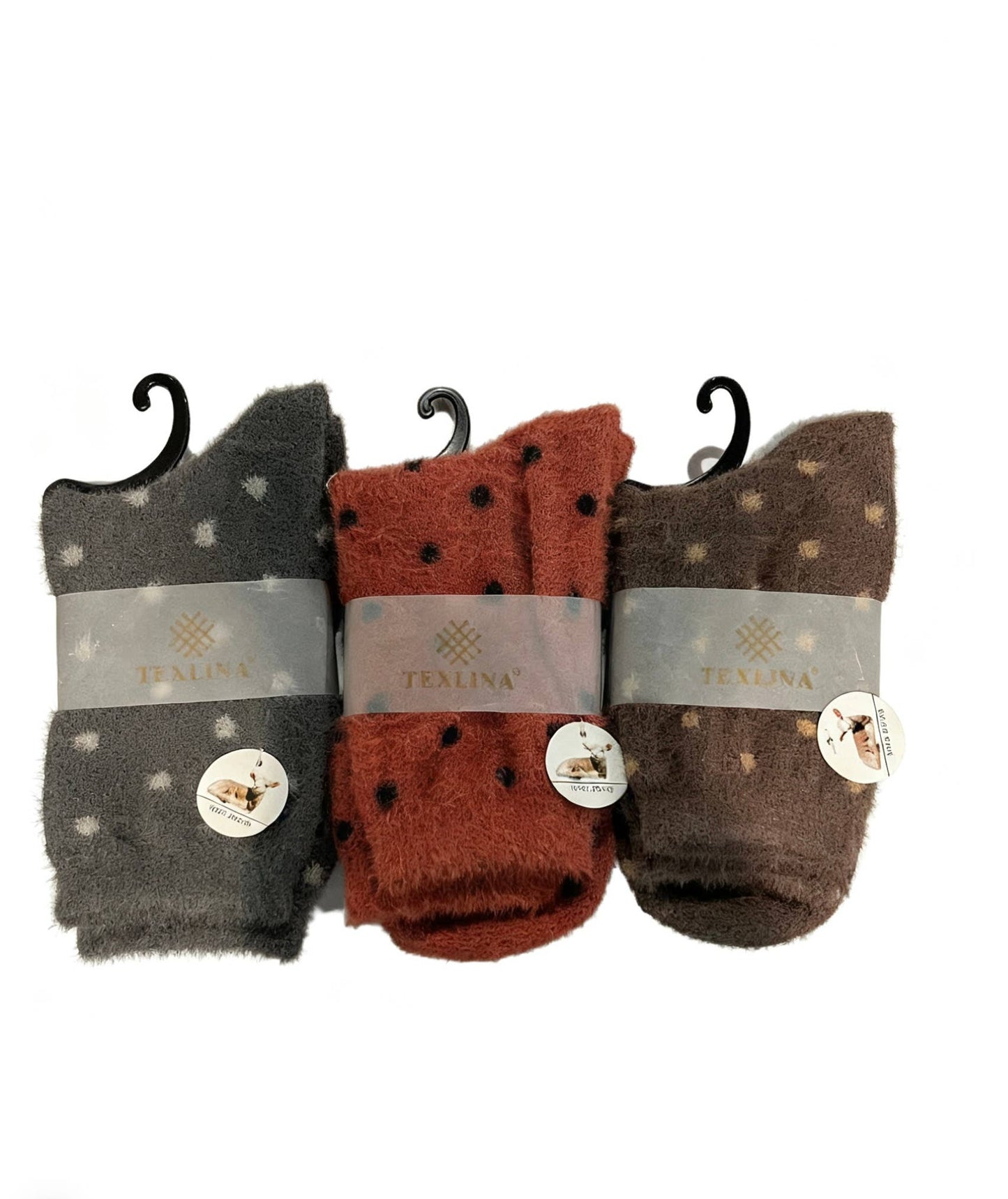 Furry Heart Winter Socks Acrylic Wool Chritsmas