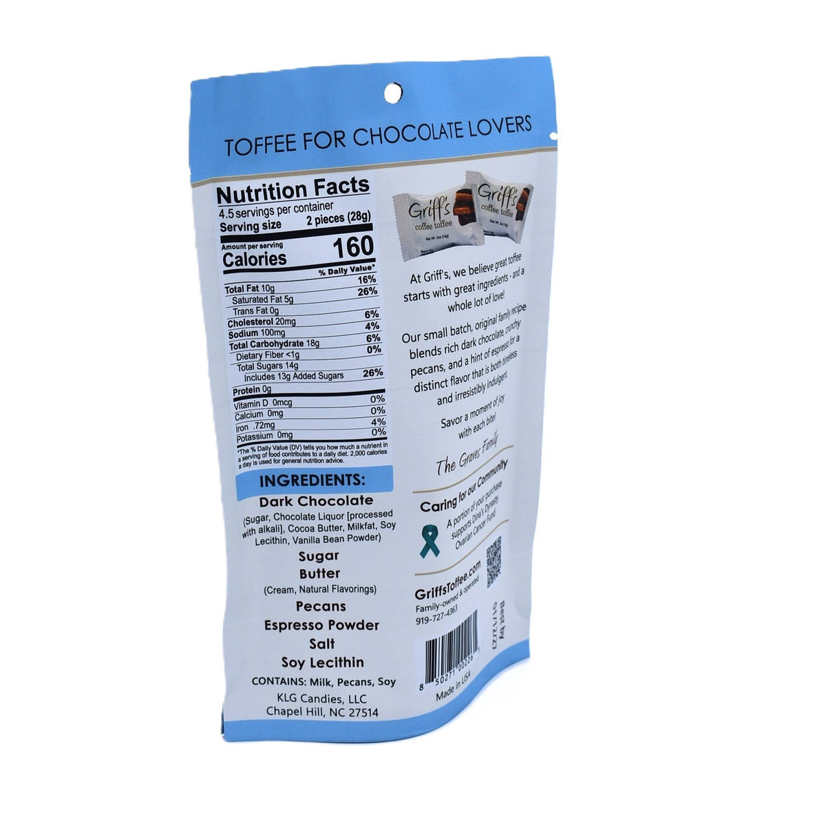 Griff's Coffee Toffee - 4.5 oz