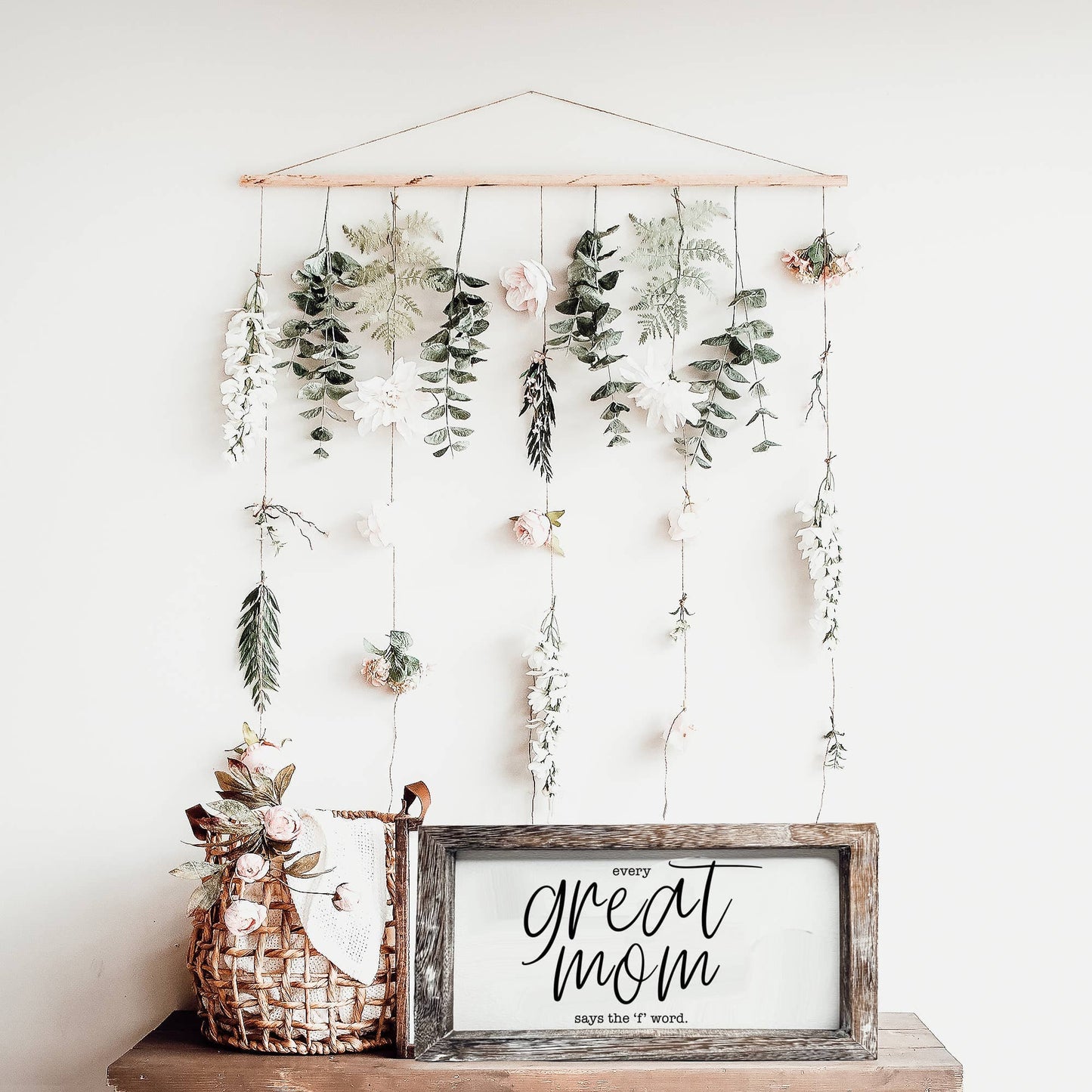 Wooden Sign For Home, Funny Home Decoration Wall + Shelf Art