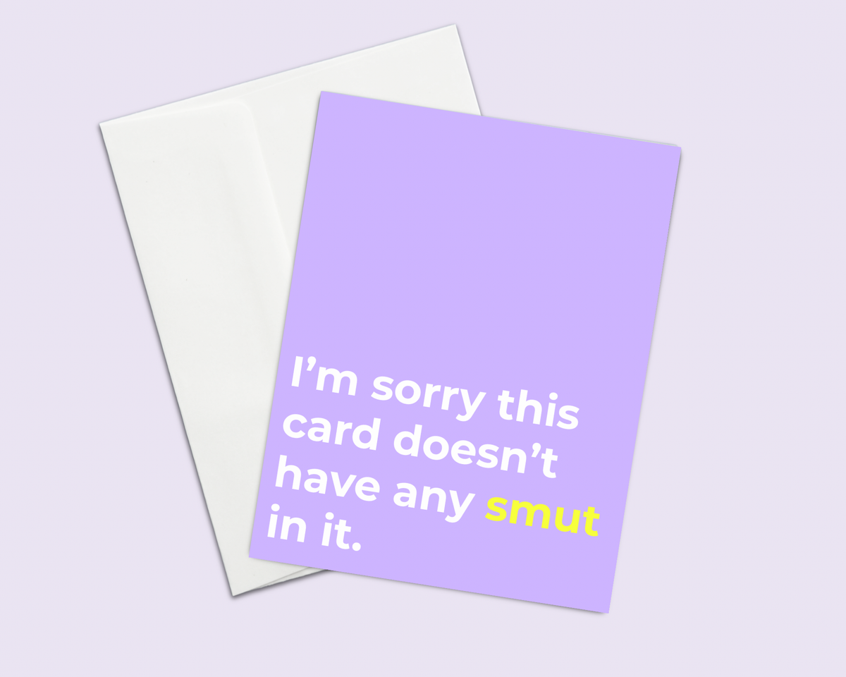 Funny Smut Reader Greeting Card | Book Lover Gift