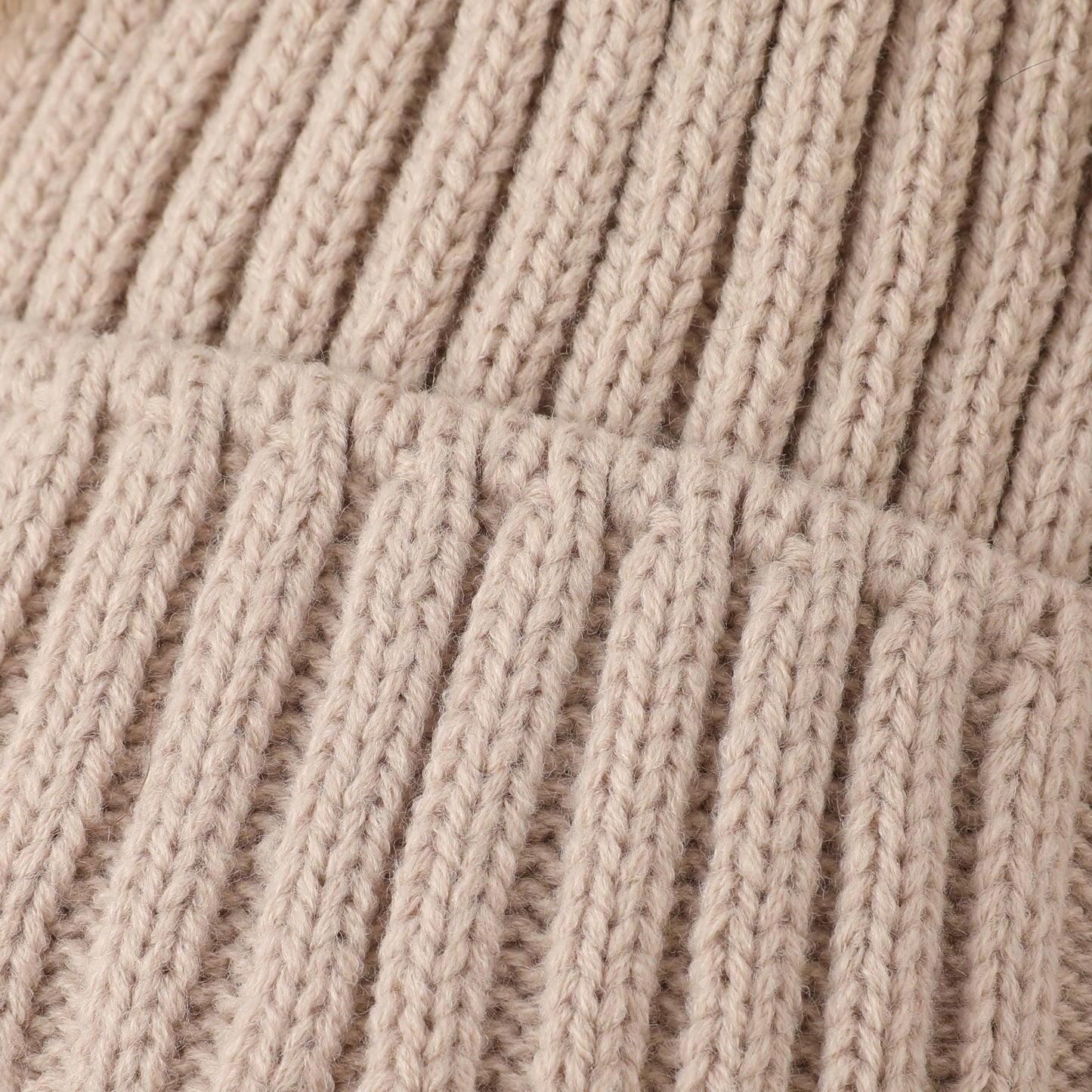 Baby / Toddler Solid Pompon Kintted Beanie Hat