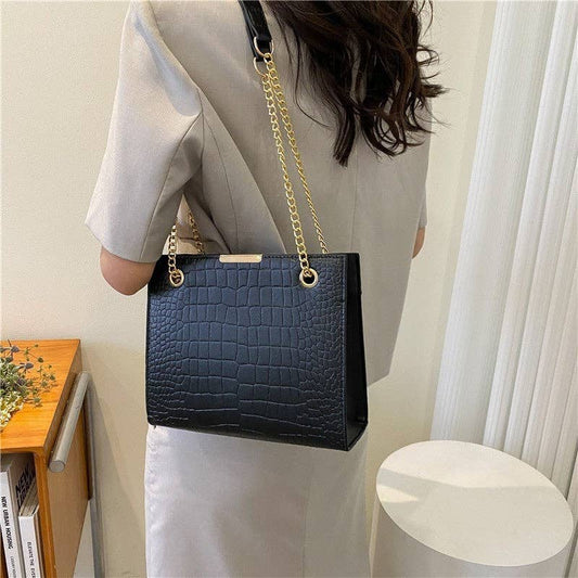 Fashionable PU Large Capacity Square Shoulder Bag