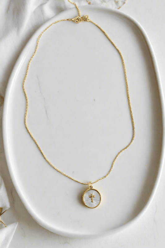 Shell Cross Necklace