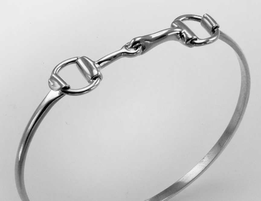 Snaffle Cuff Bangle Bracelet- Brass
