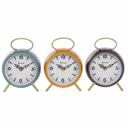 Modern Multi Colored Wooden Clock