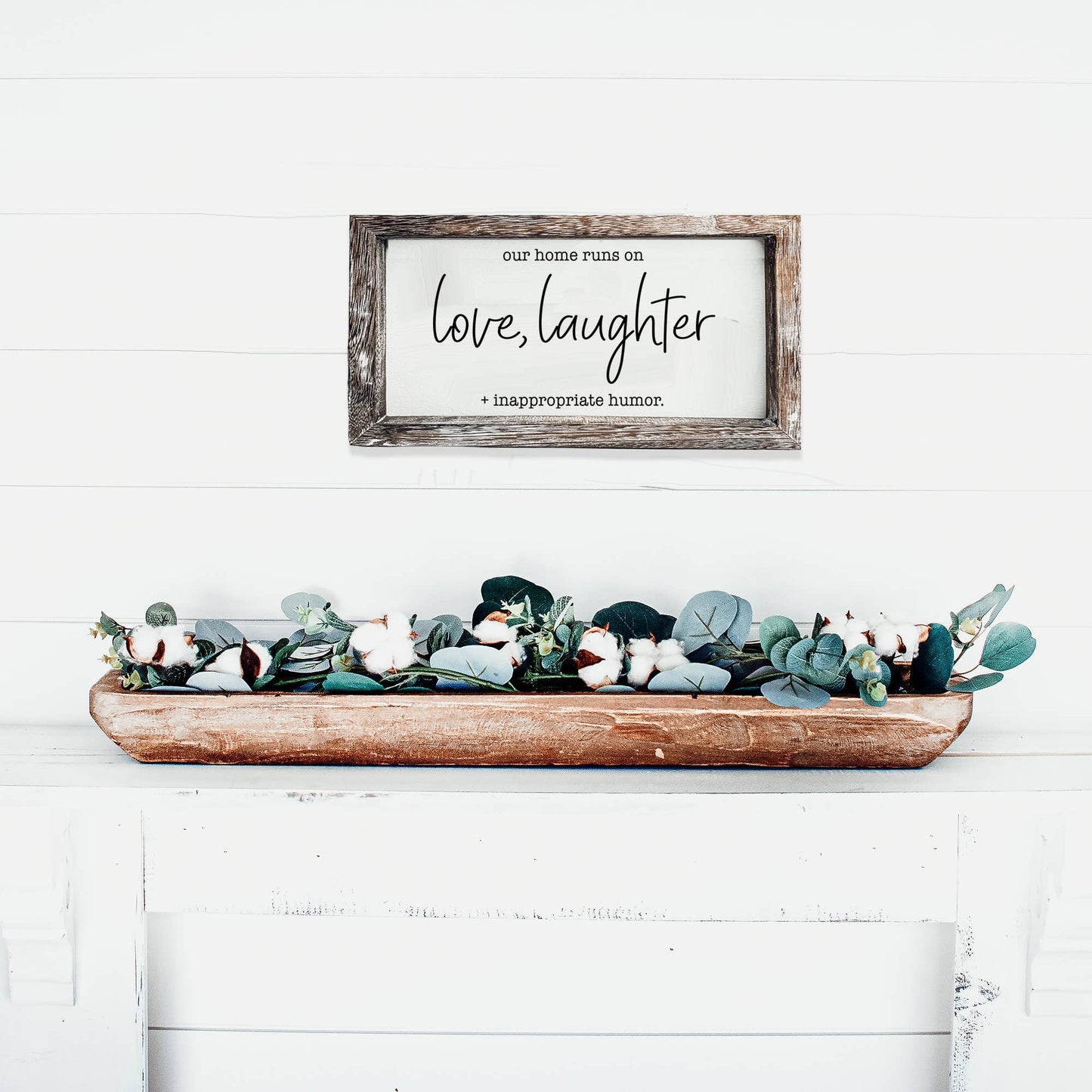 Wooden Sign For Home, Funny Home Decoration Wall + Shelf Art