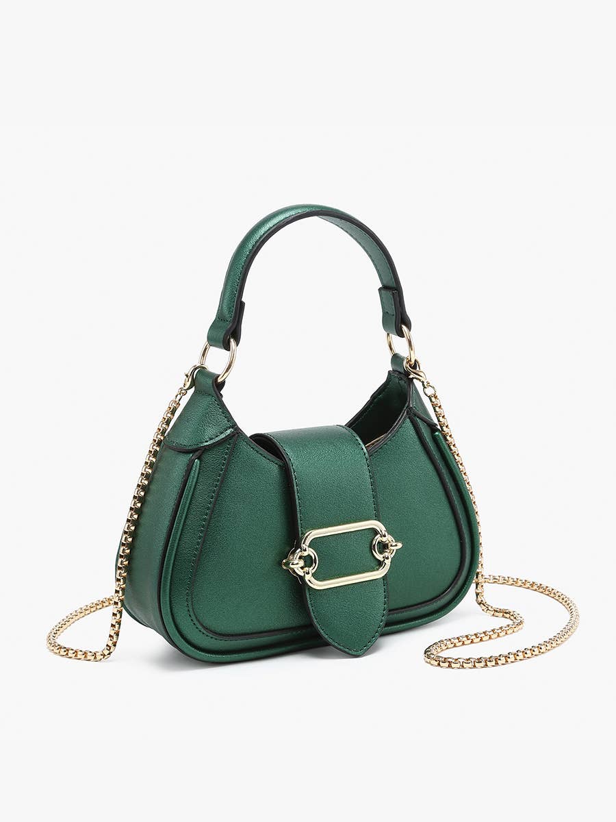 EH2563 Malia Buckle Crossbody/Satchel w/ Chain Strap