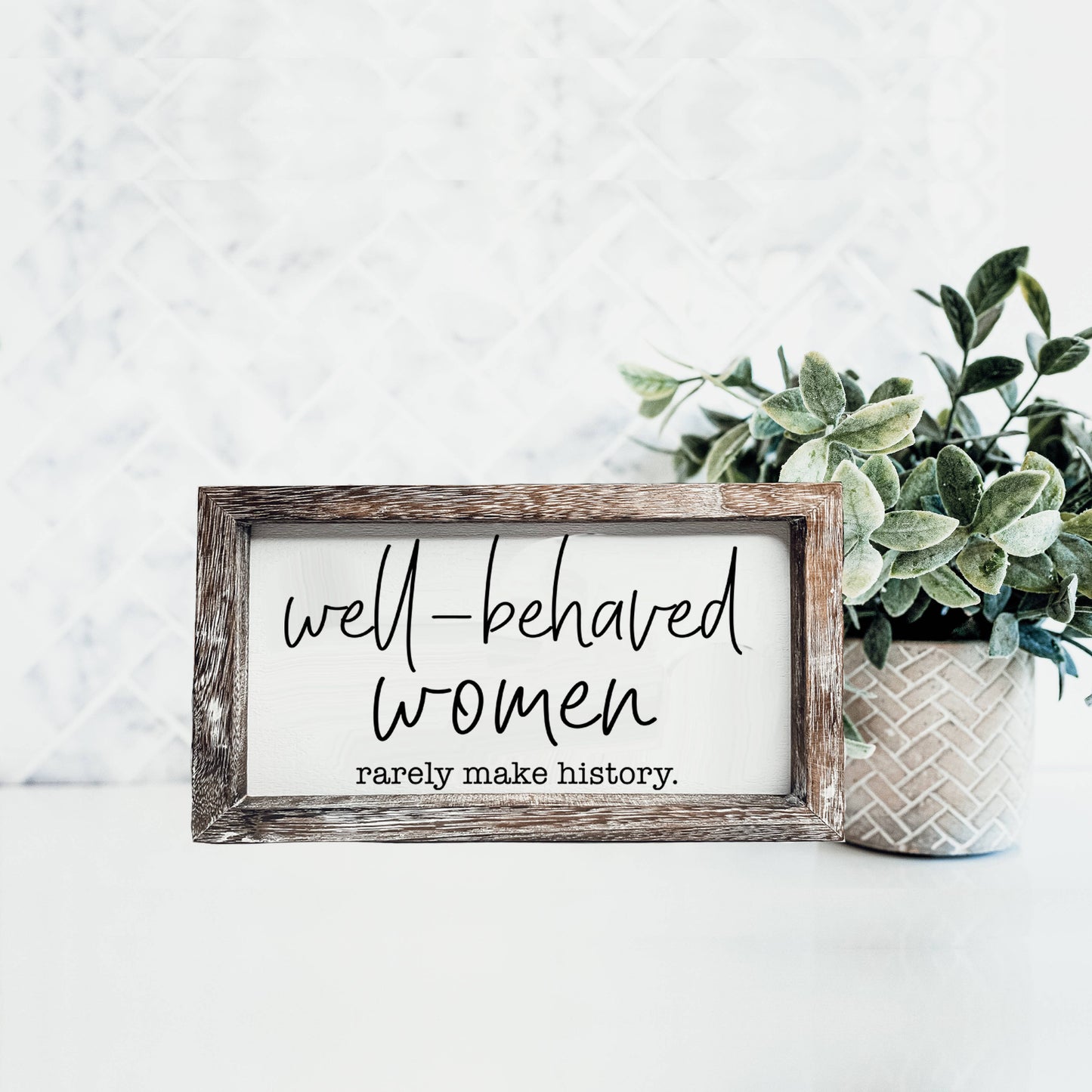 Wooden Sign For Home, Funny Home Decoration Wall + Shelf Art